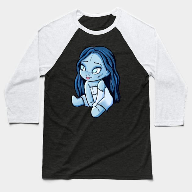 Baby Corpse Bride Baseball T-Shirt by Selene’s Designs